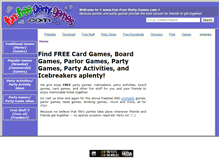 Tablet Screenshot of fun-free-party-games.com